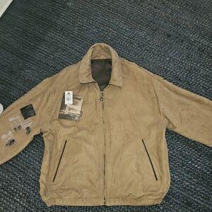 Weatherproof Garment Company Reversible Jacket Leather and Micro Leather. Size M